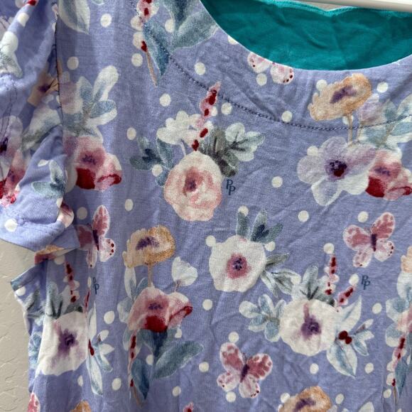 Posh Peanut Samantha Basic Ruffled Capsleeve Hi Low Dress - Picture 3 of 6